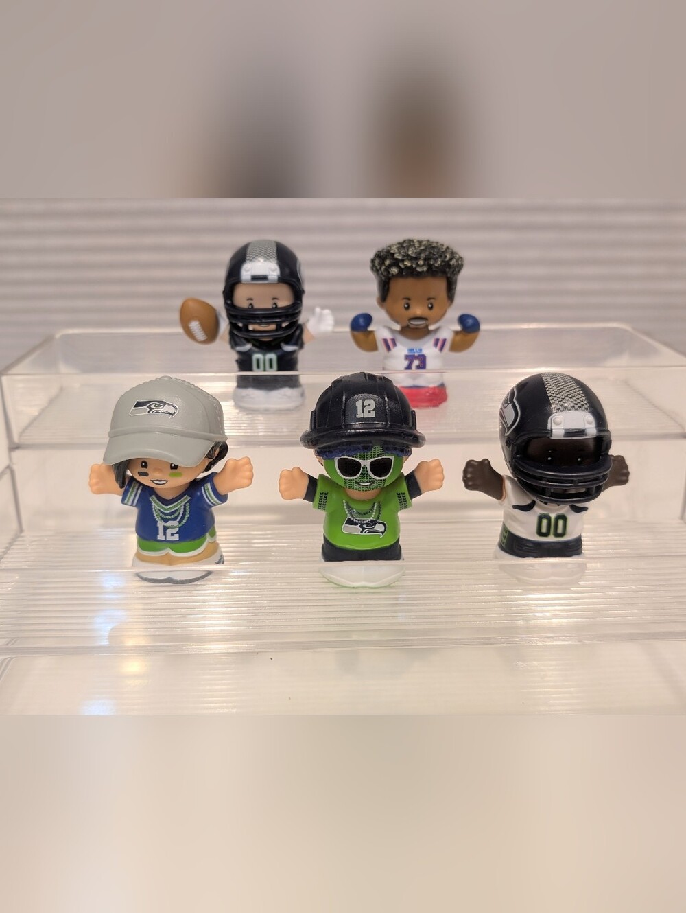Fisher-Price Little People NFL Seattle Seahawks 4-Piece Set + Bonus Buffalo Bill